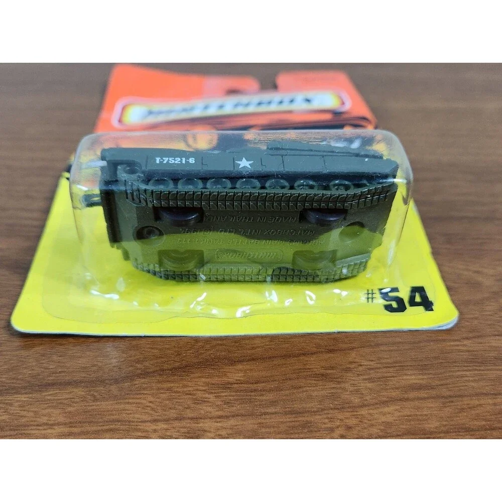 Vintage Diecast 1995 Matchbox Moving Parts #54 Abrams M1 Green Tank New